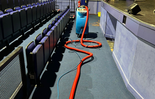 "Professional commercial cleaning by Dirt Busters, ensuring a spotless office environment with expert techniques and eco-friendly solutions."
